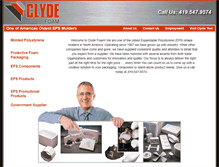 Tablet Screenshot of clydefoam.com